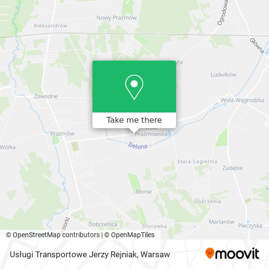 Usługi Transportowe Jerzy Rejniak map