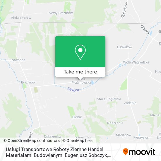 Usługi Transportowe Roboty Ziemne Handel Materiałami Budowlanymi Eugeniusz Sobczyk map