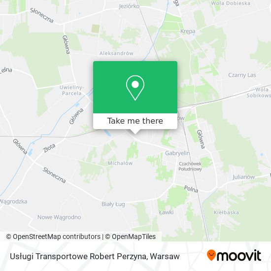 Usługi Transportowe Robert Perzyna map