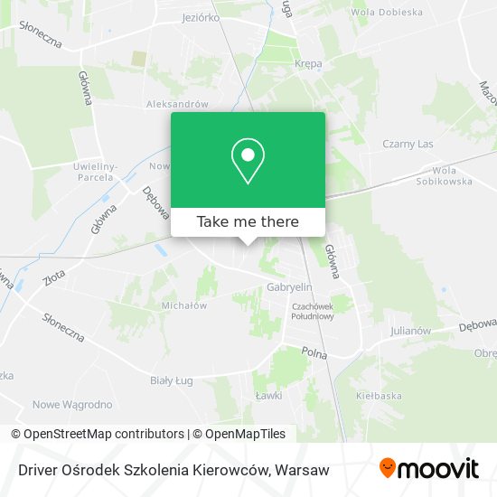 Driver Ośrodek Szkolenia Kierowców map