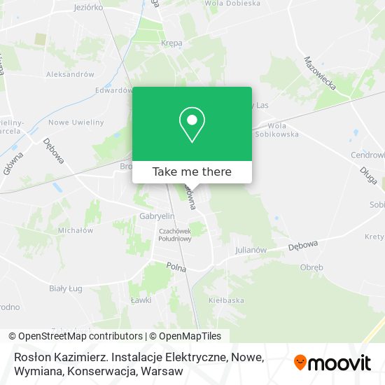 Rosłon Kazimierz. Instalacje Elektryczne, Nowe, Wymiana, Konserwacja map