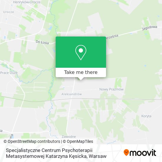 Specjalistyczne Centrum Psychoterapii Metasystemowej Katarzyna Kęsicka map