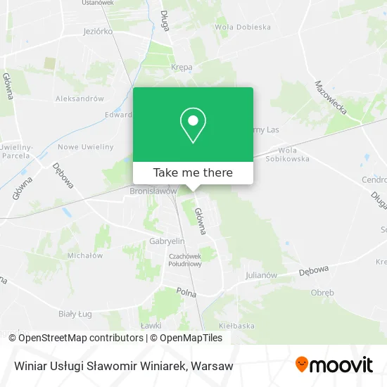 Winiar Usługi Sławomir Winiarek map