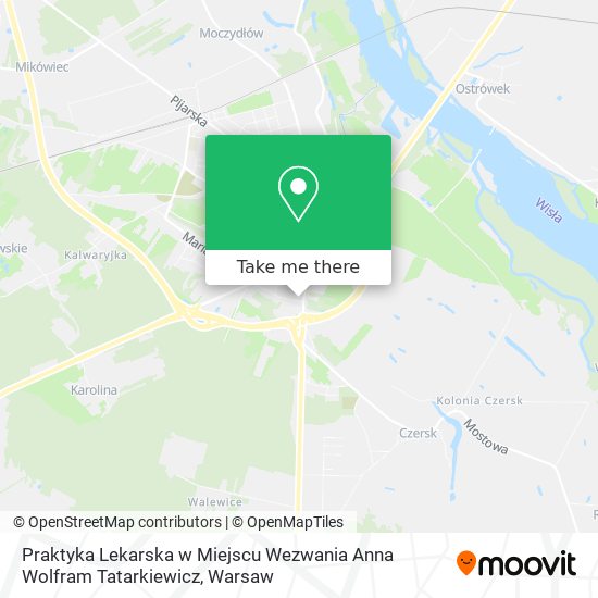 Praktyka Lekarska w Miejscu Wezwania Anna Wolfram Tatarkiewicz map