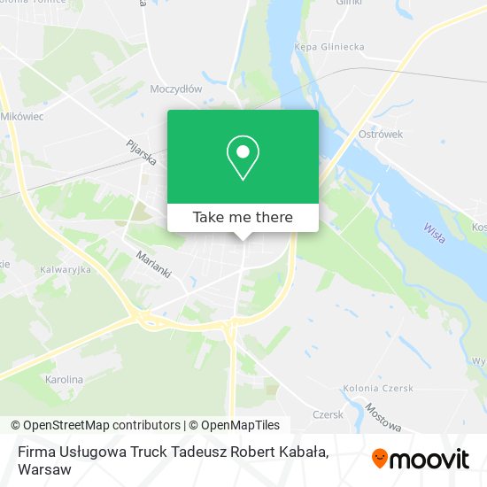 Firma Usługowa Truck Tadeusz Robert Kabała map