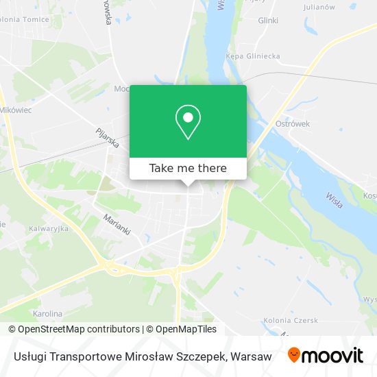 Usługi Transportowe Mirosław Szczepek map