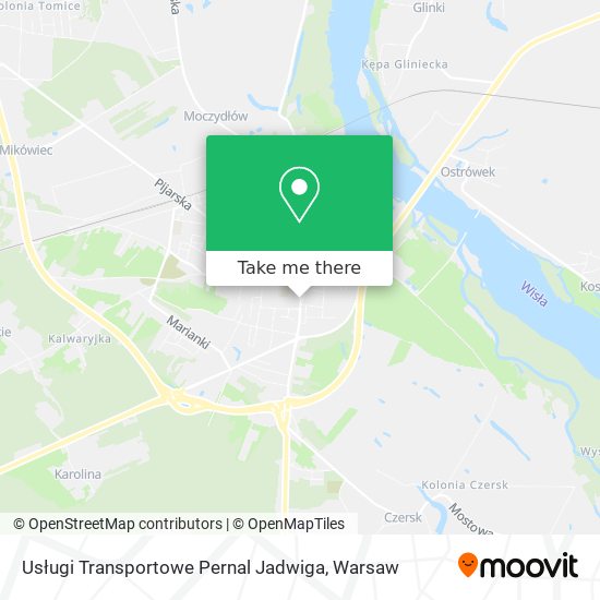 Карта Usługi Transportowe Pernal Jadwiga