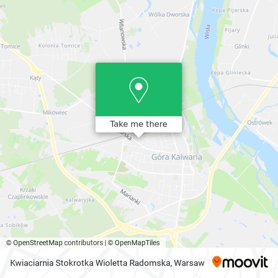 Карта Kwiaciarnia Stokrotka Wioletta Radomska