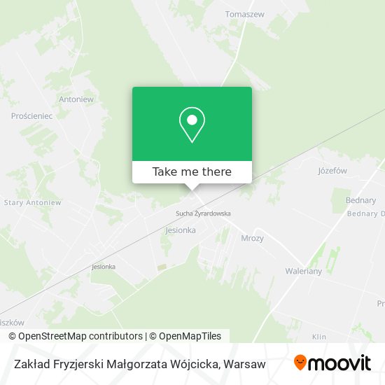 Zakład Fryzjerski Małgorzata Wójcicka map