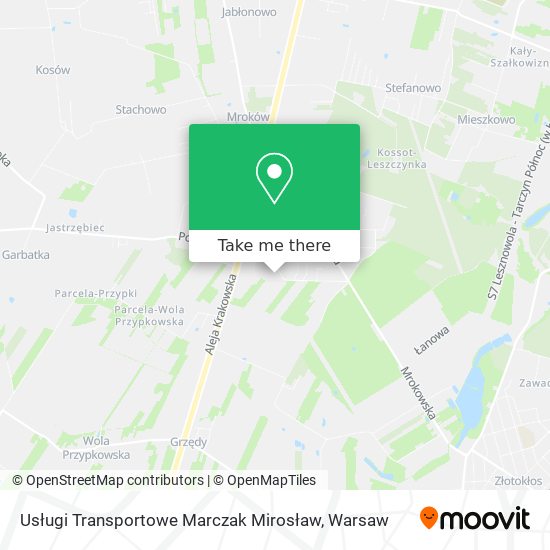 Usługi Transportowe Marczak Mirosław map