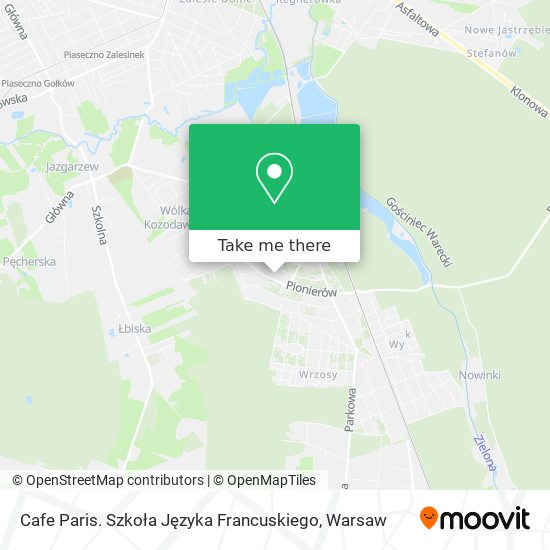 Cafe Paris. Szkoła Języka Francuskiego map