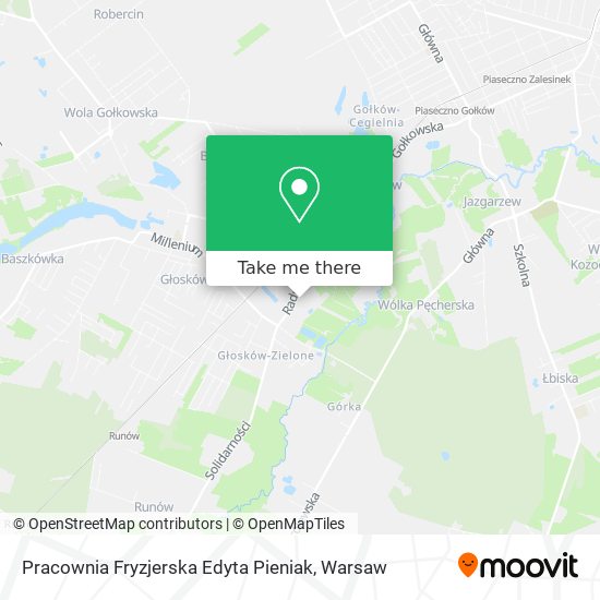 Pracownia Fryzjerska Edyta Pieniak map