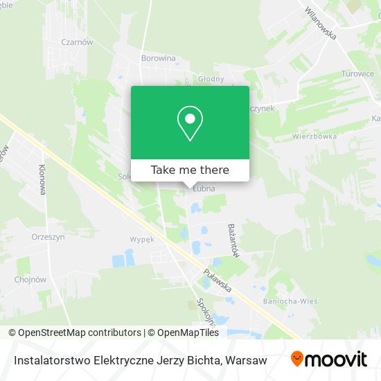 Instalatorstwo Elektryczne Jerzy Bichta map