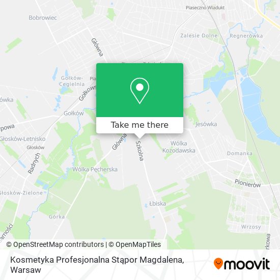 Kosmetyka Profesjonalna Stąpor Magdalena map