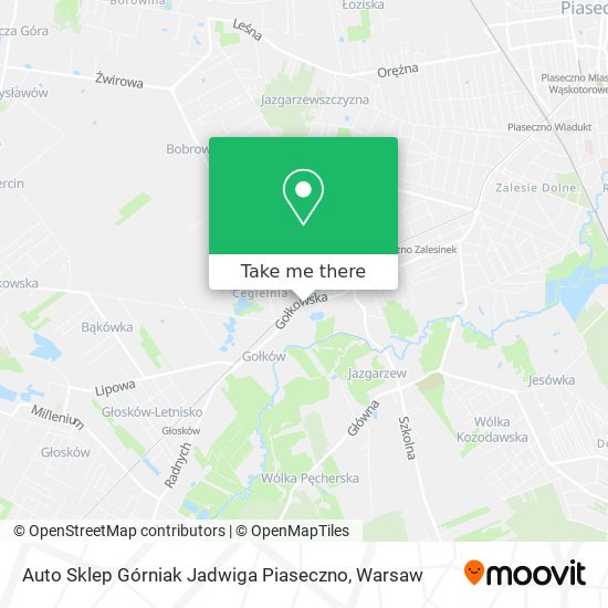 Auto Sklep Górniak Jadwiga Piaseczno map