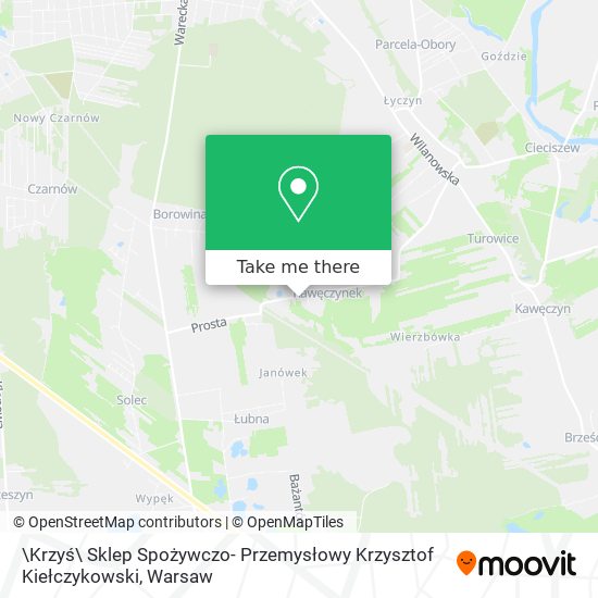 \Krzyś\ Sklep Spożywczo- Przemysłowy Krzysztof Kiełczykowski map