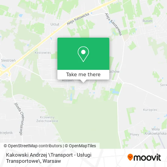 Карта Kakowski Andrzej \Transport - Usługi Transportowe\