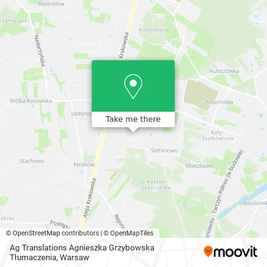 Ag Translations Agnieszka Grzybowska Tłumaczenia map
