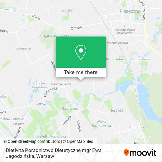 Dietivita Poradnictwo Dietetyczne mgr Ewa Jagodzińska map