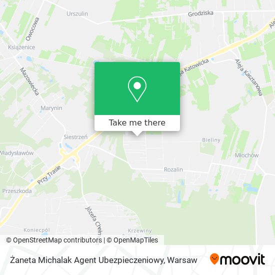 Żaneta Michalak Agent Ubezpieczeniowy map