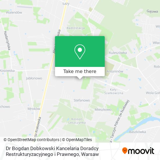 Dr Bogdan Dobkowski Kancelaria Doradcy Restrukturyzacyjnego i Prawnego map