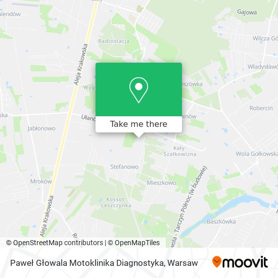 Paweł Głowala Motoklinika Diagnostyka map