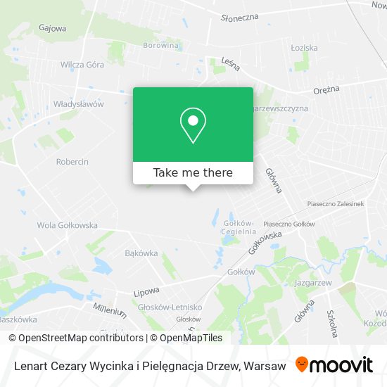 Lenart Cezary Wycinka i Pielęgnacja Drzew map