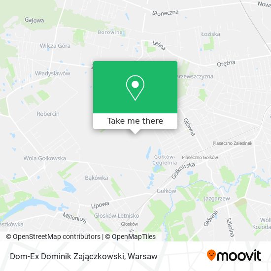 Dom-Ex Dominik Zajączkowski map