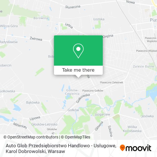 Auto Glob Przedsiębiorstwo Handlowo - Usługowe, Karol Dobrowolski map