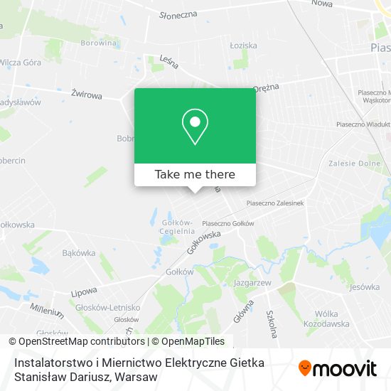 Instalatorstwo i Miernictwo Elektryczne Gietka Stanisław Dariusz map