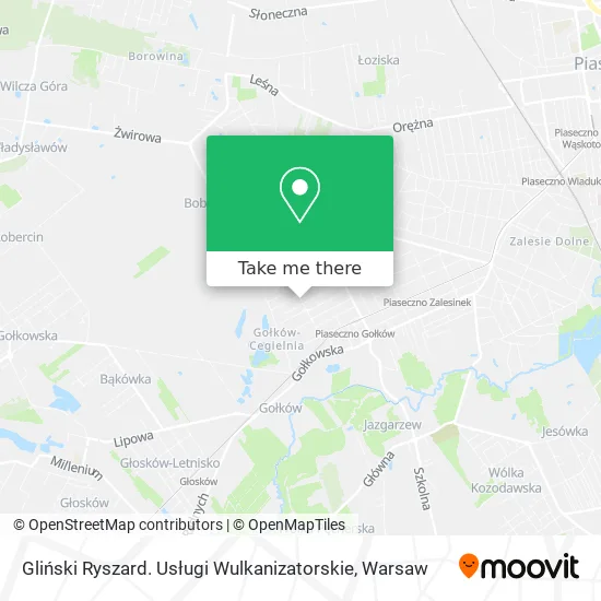 Gliński Ryszard. Usługi Wulkanizatorskie map