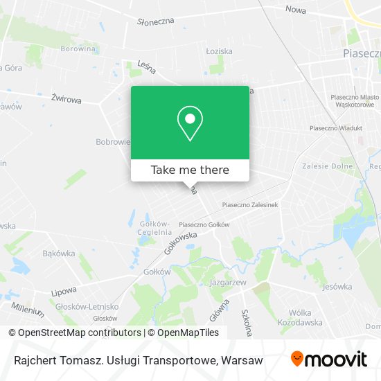 Rajchert Tomasz. Usługi Transportowe map