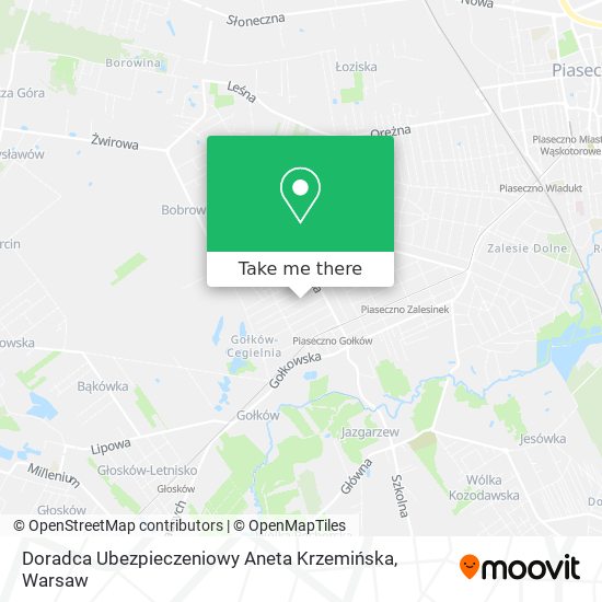 Doradca Ubezpieczeniowy Aneta Krzemińska map