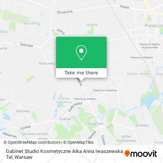 Gabinet Studio Kosmetyczne Aika Anna Iwaszewska Tel map