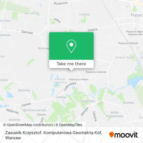 Карта Zasuwik Krzysztof. Komputerowa Geometria Kół