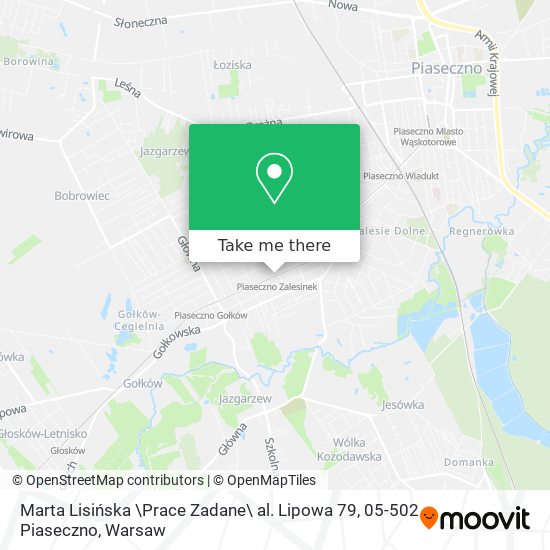 Marta Lisińska \Prace Zadane\ al. Lipowa 79, 05-502 Piaseczno map