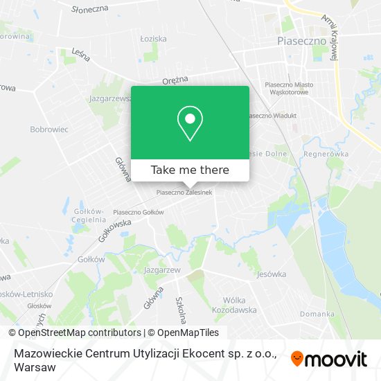 Mazowieckie Centrum Utylizacji Ekocent sp. z o.o. map