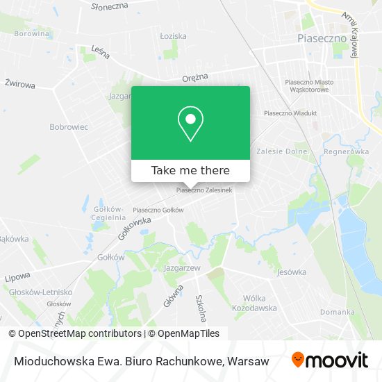 Mioduchowska Ewa. Biuro Rachunkowe map