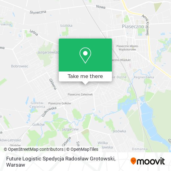 Future Logistic Spedycja Radosław Grotowski map