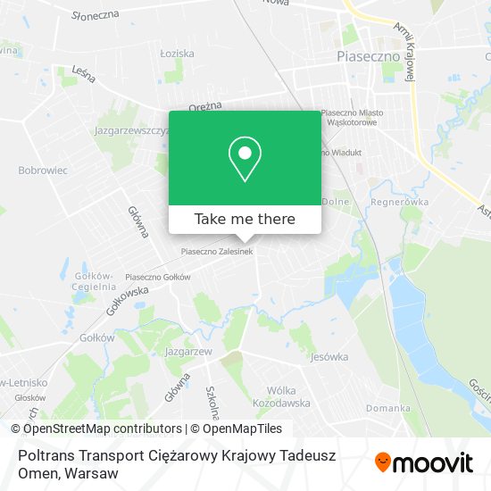 Карта Poltrans Transport Ciężarowy Krajowy Tadeusz Omen