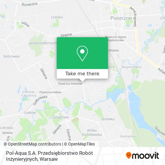 Pol-Aqua S.A. Przedsiębiorstwo Robót Inżynieryjnych map