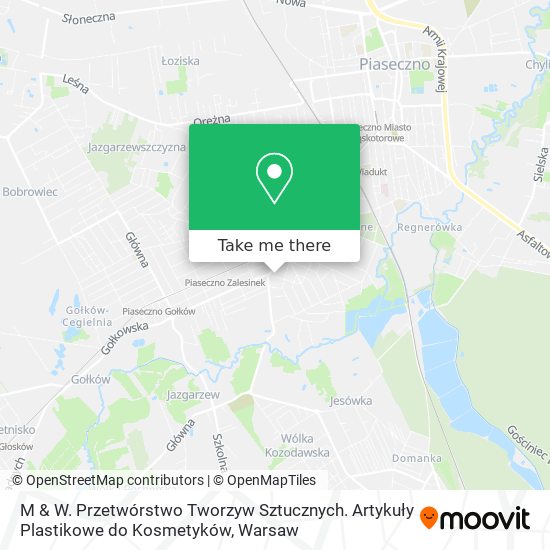 M & W. Przetwórstwo Tworzyw Sztucznych. Artykuły Plastikowe do Kosmetyków map