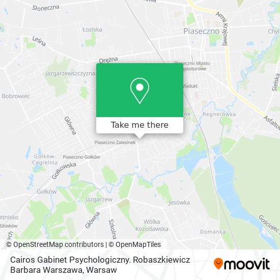 Cairos Gabinet Psychologiczny. Robaszkiewicz Barbara Warszawa map