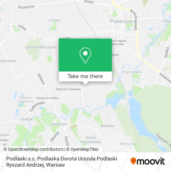 Podlaski s.c. Podlaska Dorota Urszula Podlaski Ryszard Andrzej map