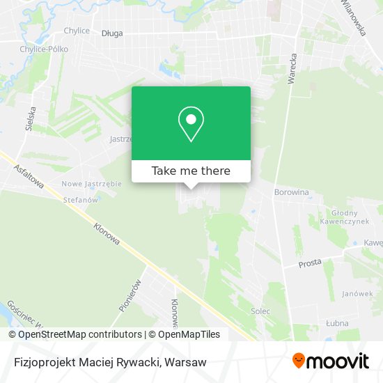 Fizjoprojekt Maciej Rywacki map