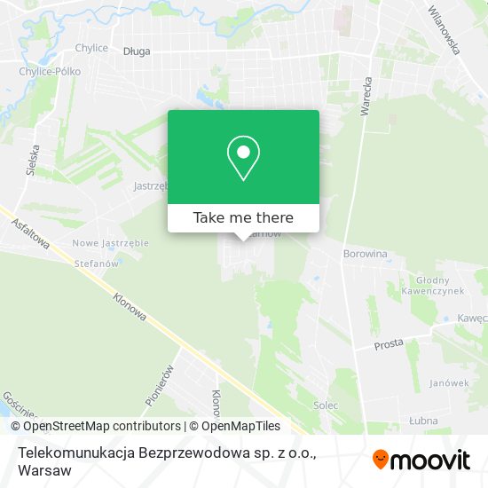 Telekomunukacja Bezprzewodowa sp. z o.o. map