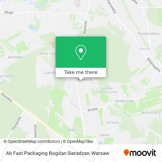 Ab Fast Packaging Bogdan Sieradzan map