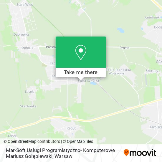 Mar-Soft Usługi Programistyczno- Komputerowe Mariusz Gołębiewski map