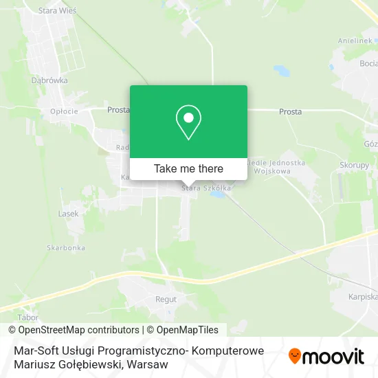 Mar-Soft Usługi Programistyczno- Komputerowe Mariusz Gołębiewski map