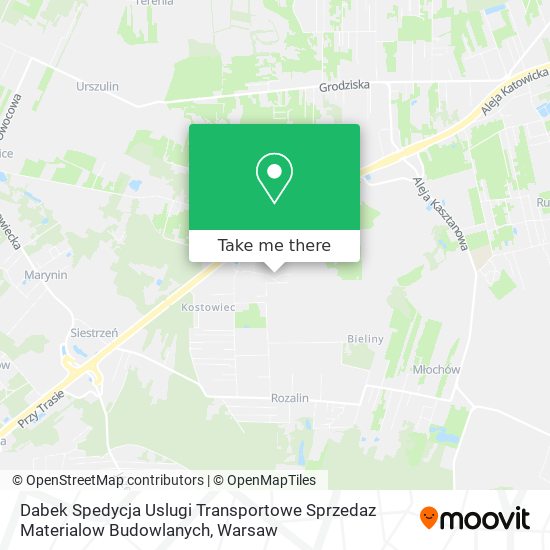 Dabek Spedycja Uslugi Transportowe Sprzedaz Materialow Budowlanych map